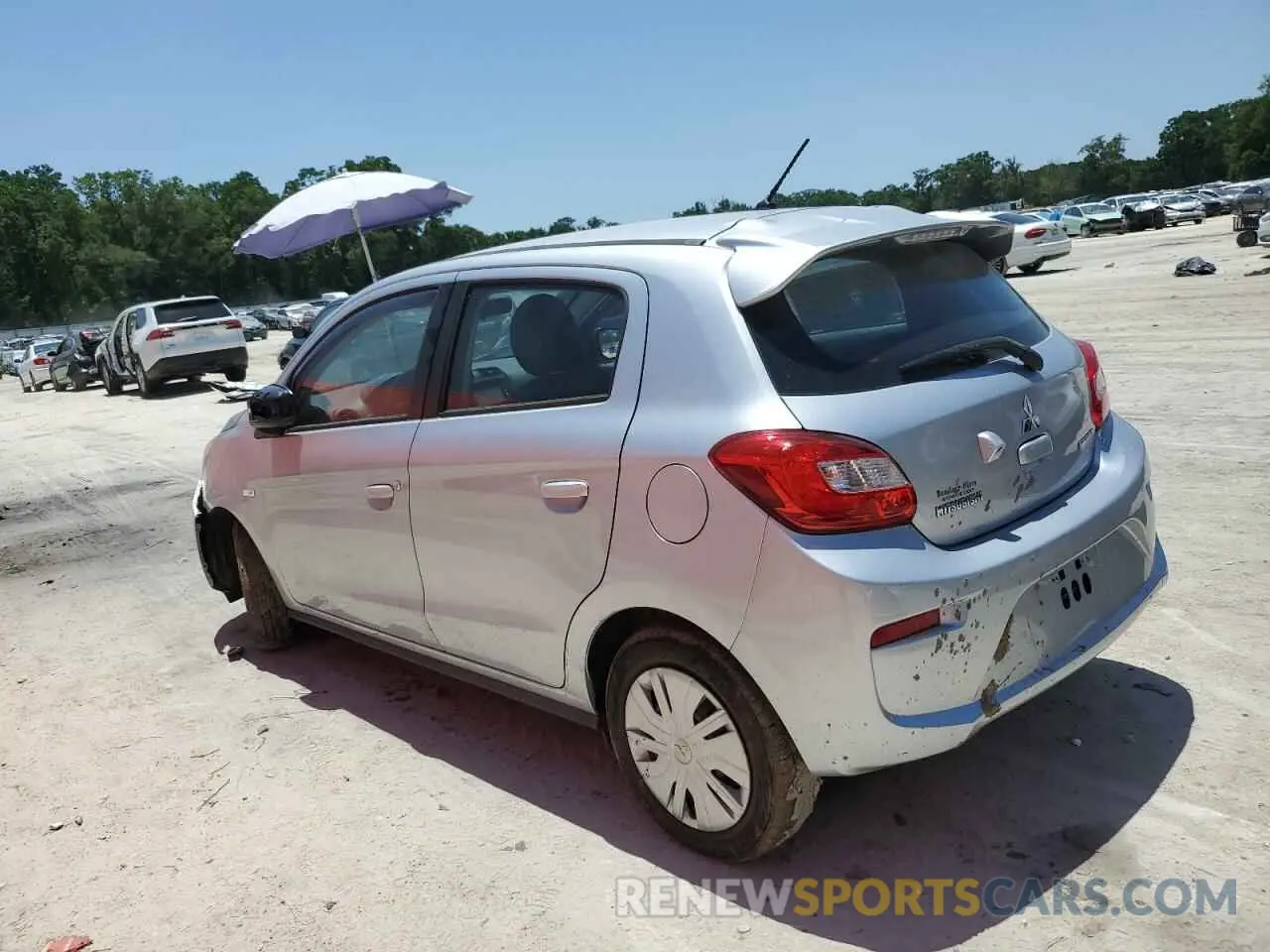 2 Photograph of a damaged car ML32A3HJ0KH007185 MITSUBISHI MIRAGE 2019