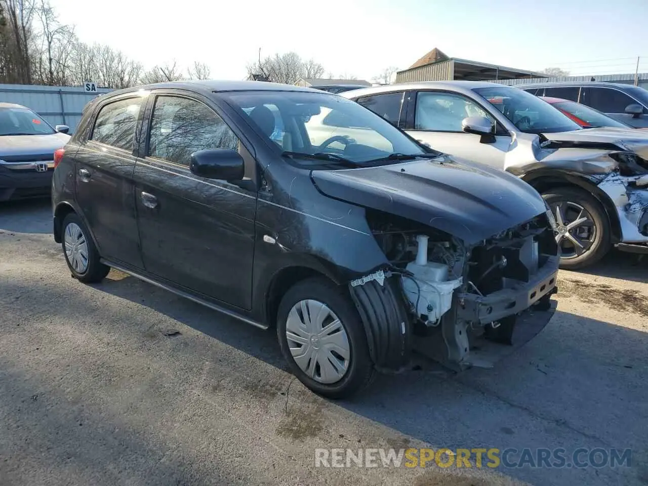 4 Photograph of a damaged car ML32A3HJ0KH009549 MITSUBISHI MIRAGE 2019