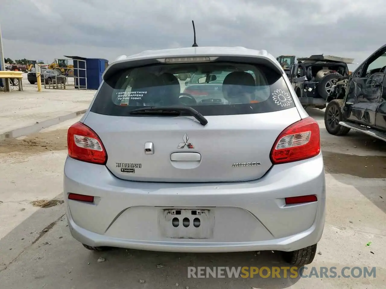 6 Photograph of a damaged car ML32A3HJ0KH010412 MITSUBISHI MIRAGE 2019