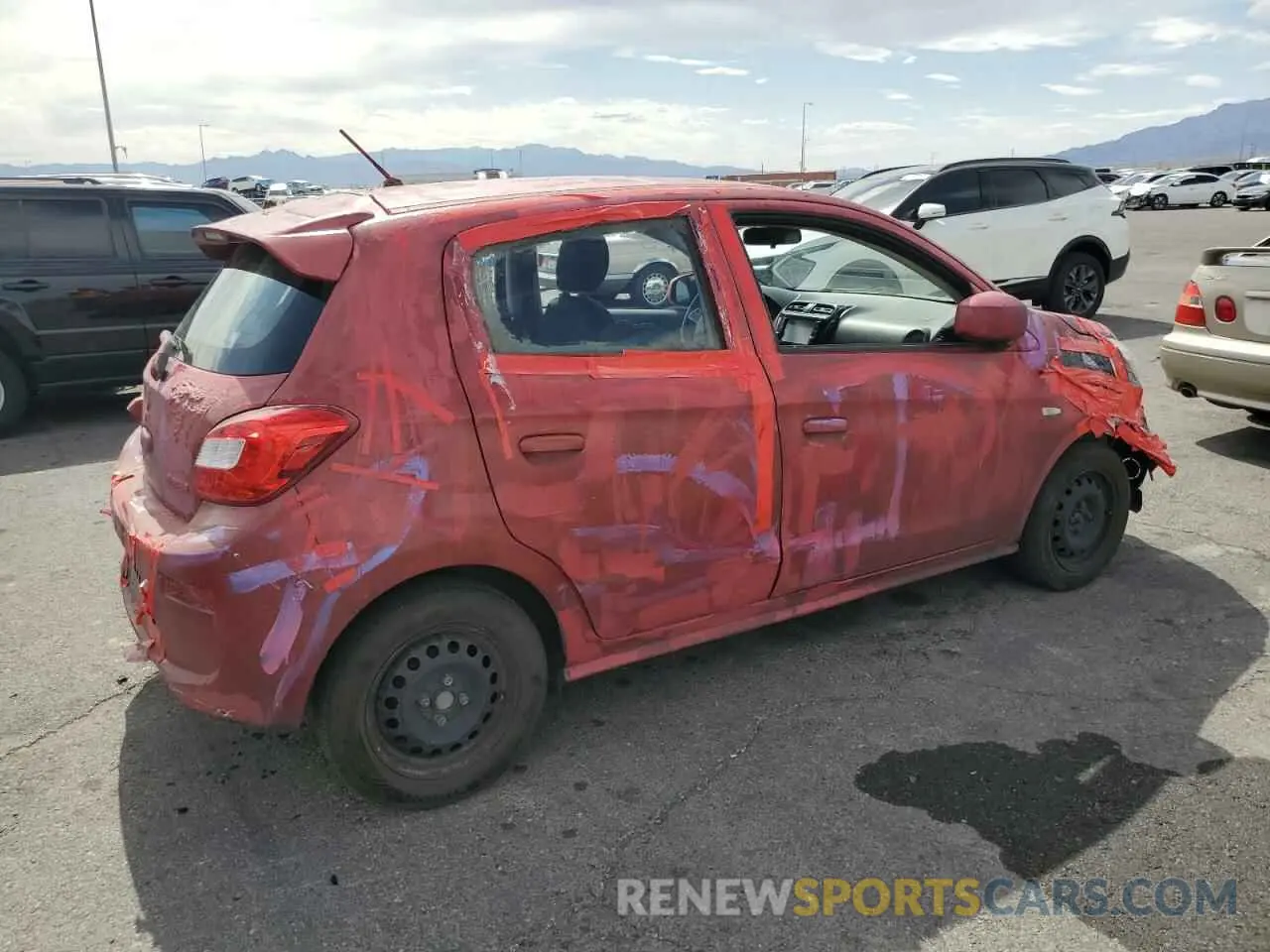 3 Photograph of a damaged car ML32A3HJ0KH011768 MITSUBISHI MIRAGE 2019