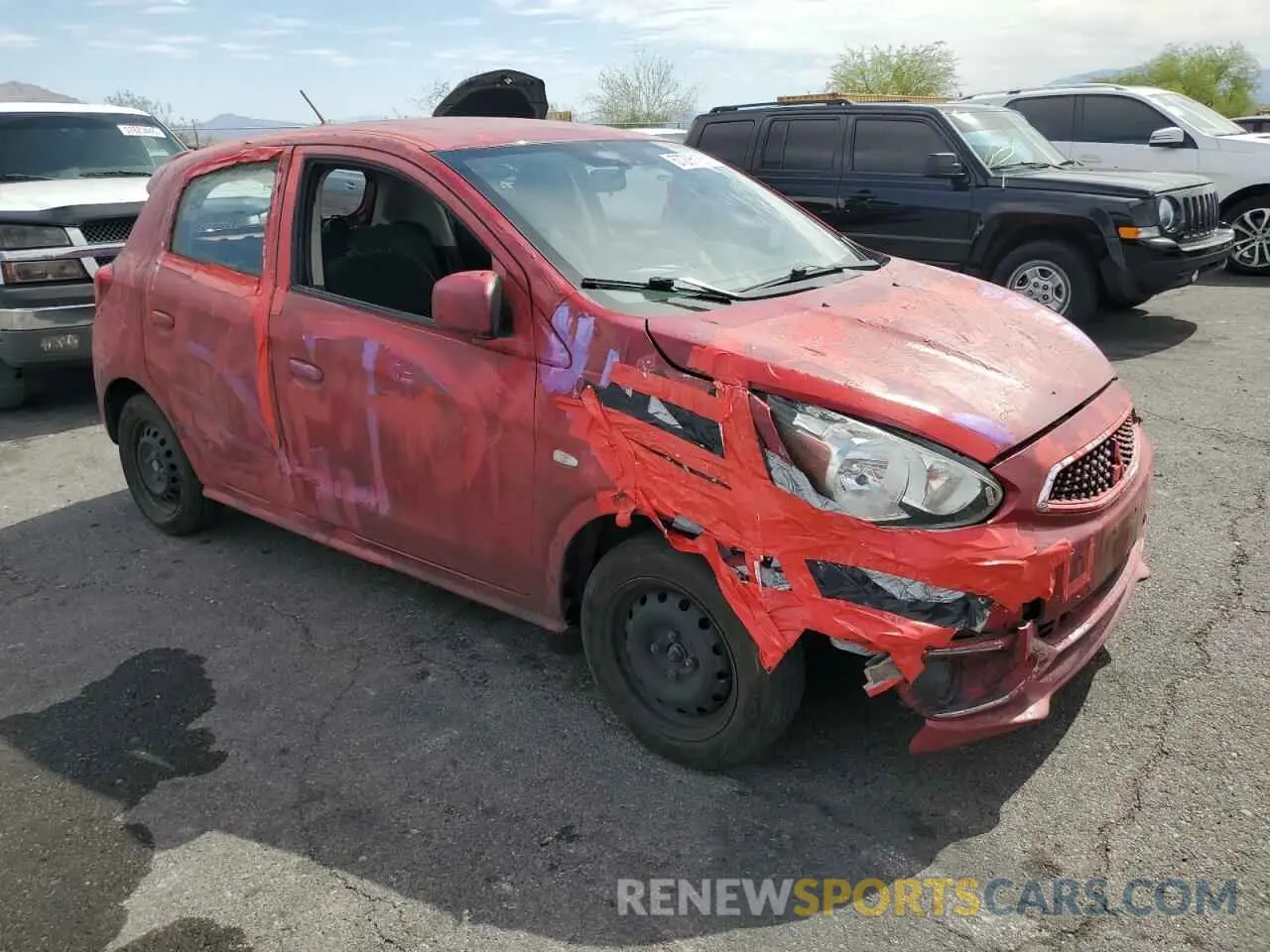 4 Photograph of a damaged car ML32A3HJ0KH011768 MITSUBISHI MIRAGE 2019