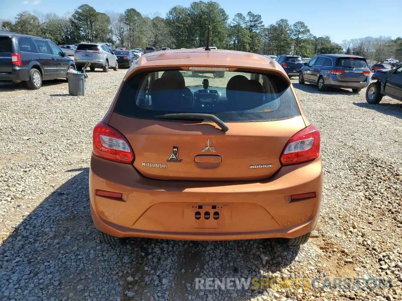 6 Photograph of a damaged car ML32A3HJ1KH003811 MITSUBISHI MIRAGE 2019