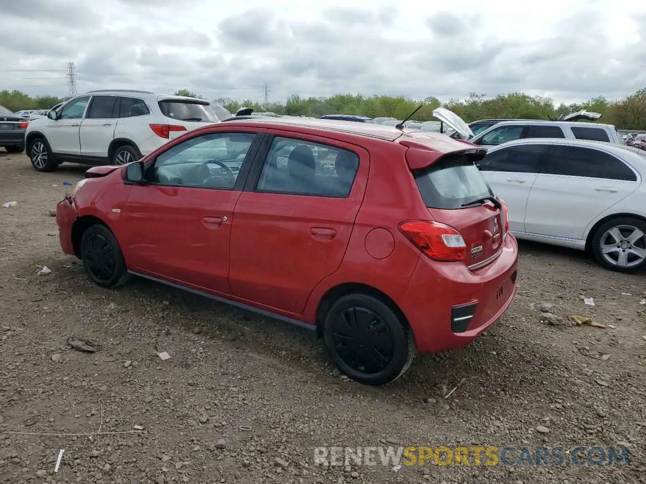 2 Photograph of a damaged car ML32A3HJ1KH007356 MITSUBISHI MIRAGE 2019