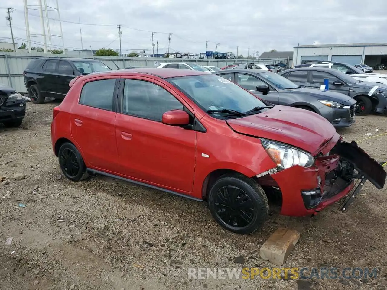 4 Photograph of a damaged car ML32A3HJ1KH007356 MITSUBISHI MIRAGE 2019