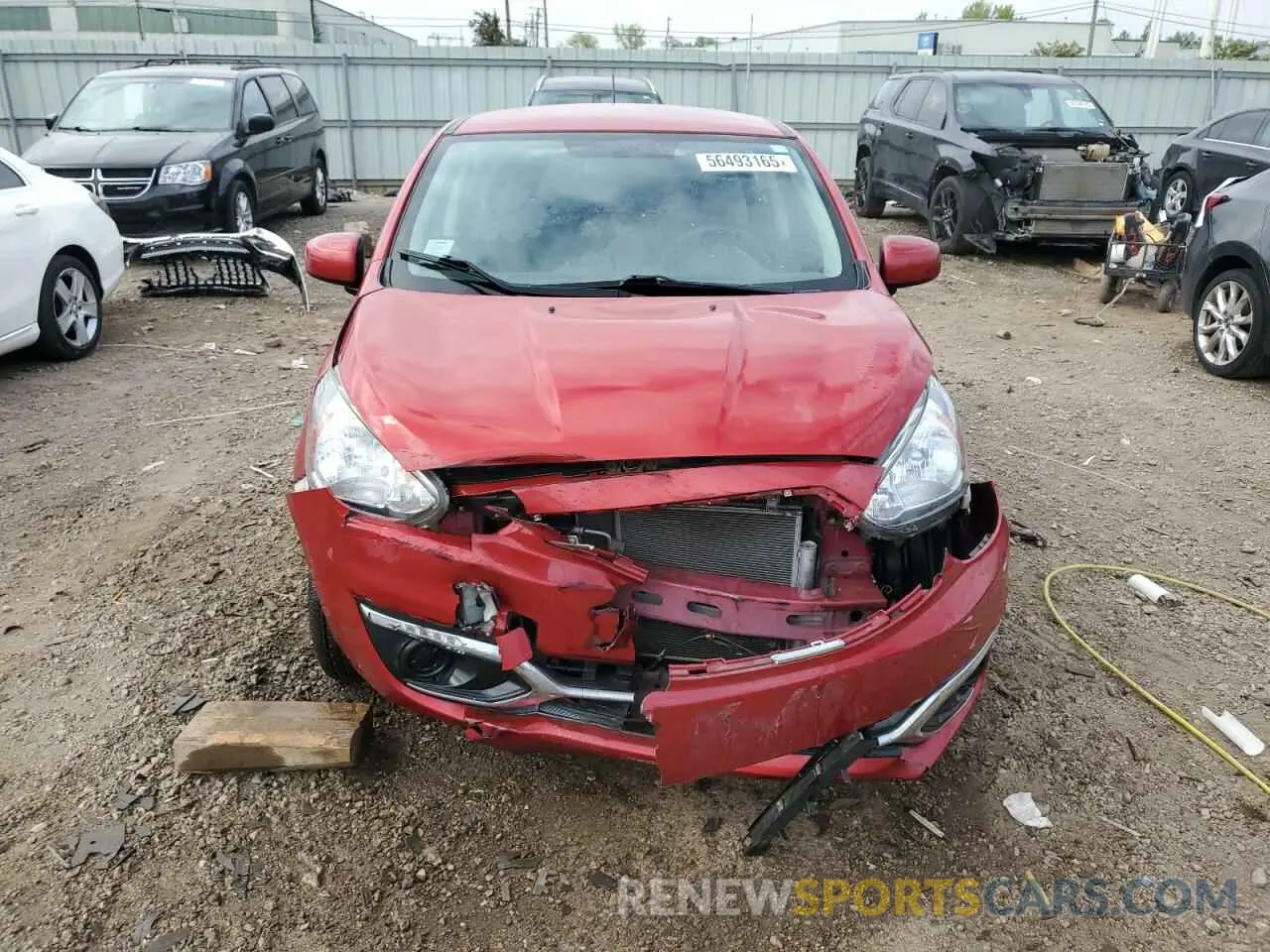 5 Photograph of a damaged car ML32A3HJ1KH007356 MITSUBISHI MIRAGE 2019