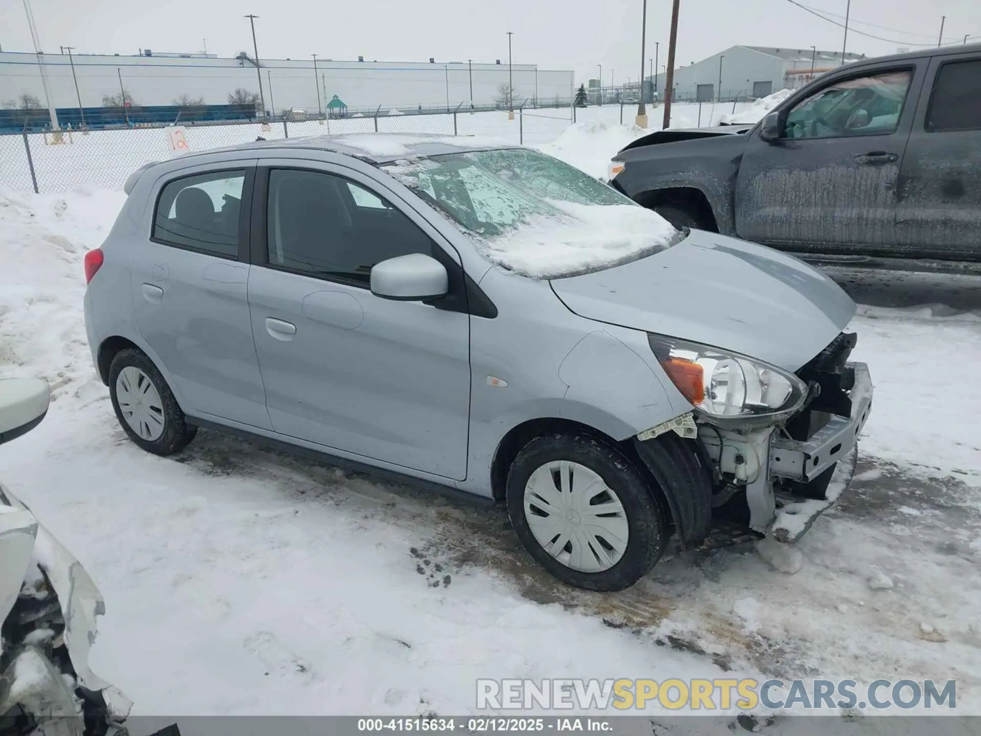 1 Photograph of a damaged car ML32A3HJ1KH007390 MITSUBISHI MIRAGE 2019