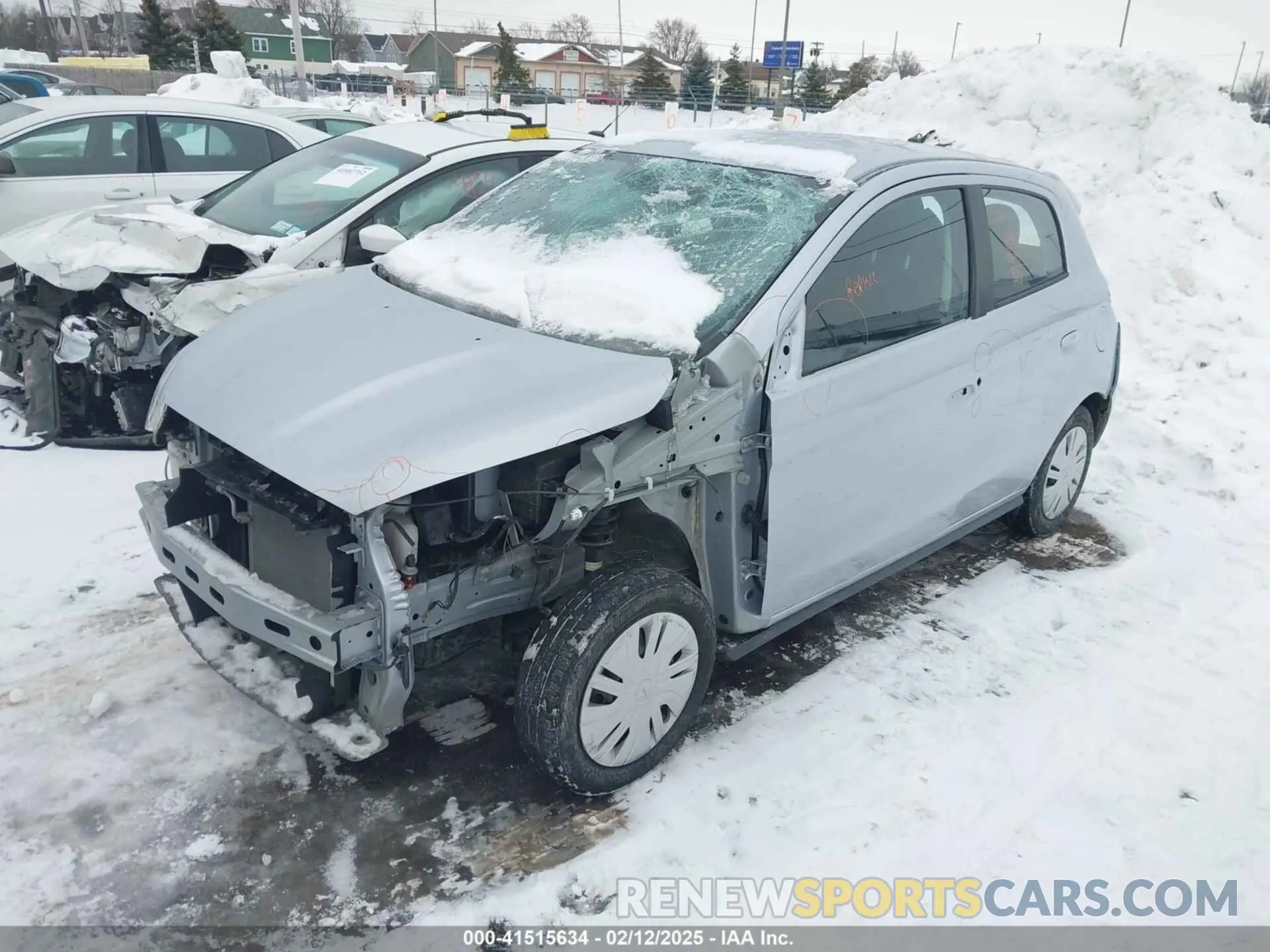 2 Photograph of a damaged car ML32A3HJ1KH007390 MITSUBISHI MIRAGE 2019