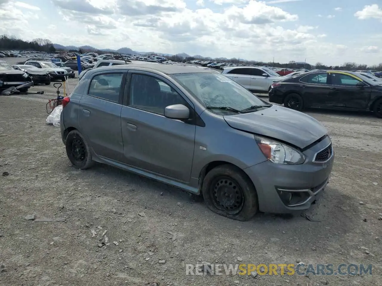 4 Photograph of a damaged car ML32A3HJ1KH008443 MITSUBISHI MIRAGE 2019