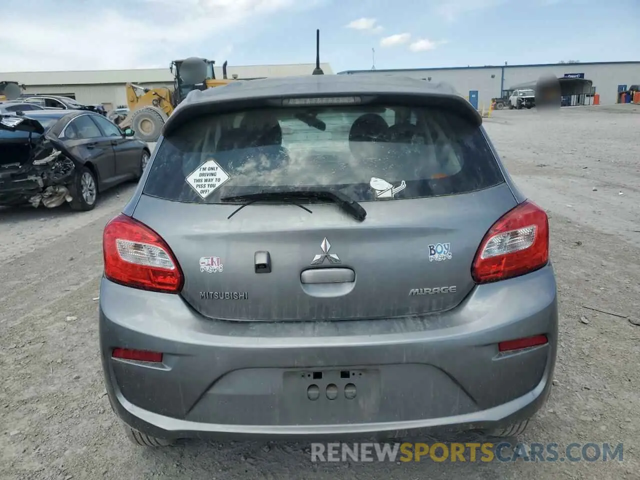 6 Photograph of a damaged car ML32A3HJ1KH008443 MITSUBISHI MIRAGE 2019