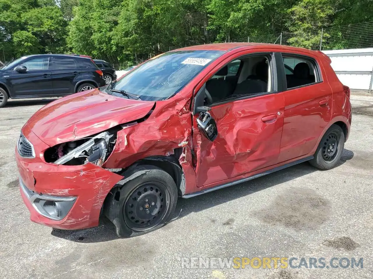 1 Photograph of a damaged car ML32A3HJ1KH013996 MITSUBISHI MIRAGE 2019