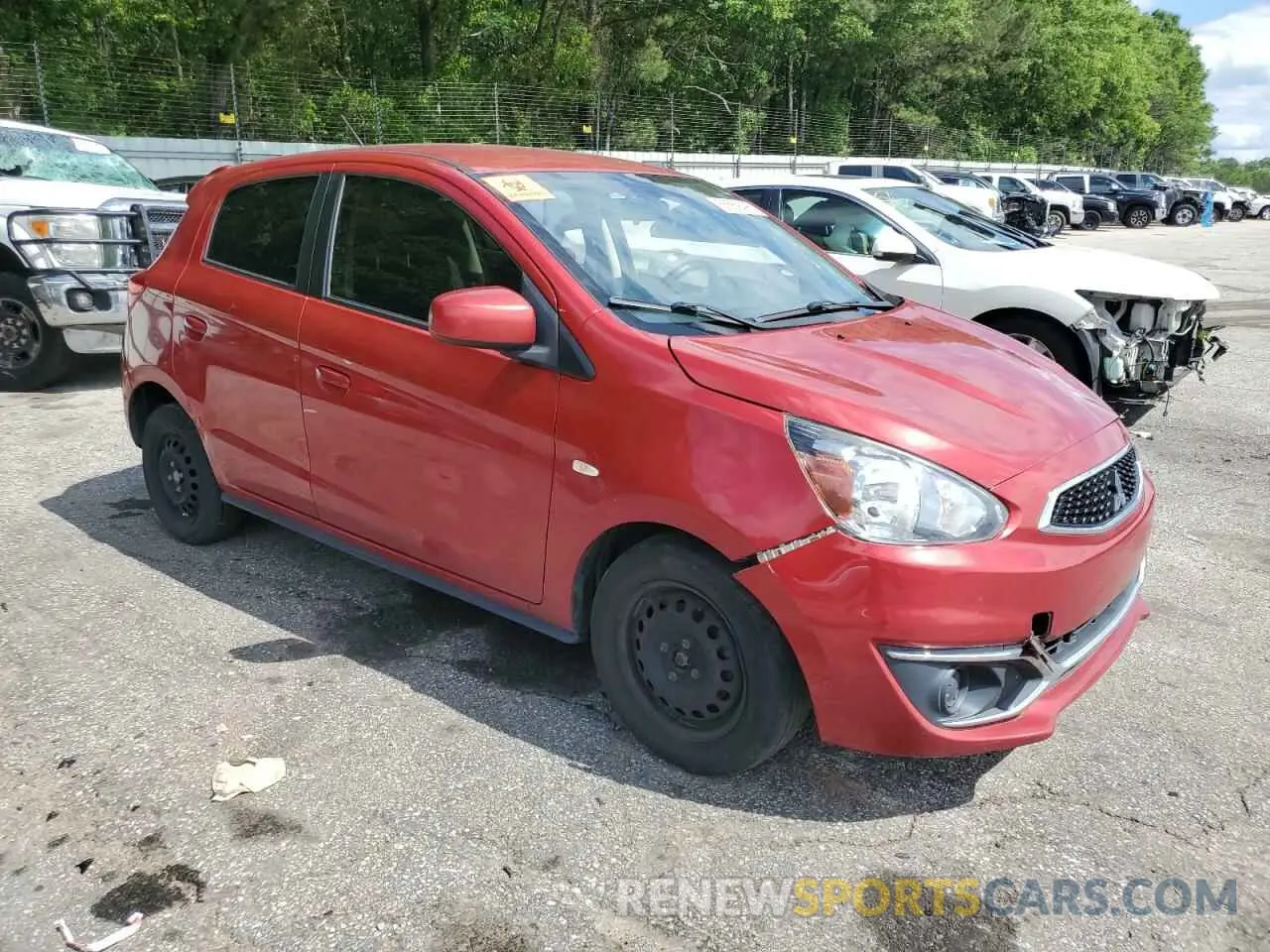 4 Photograph of a damaged car ML32A3HJ1KH013996 MITSUBISHI MIRAGE 2019