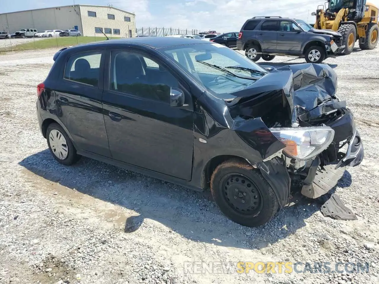 4 Photograph of a damaged car ML32A3HJ1KH015196 MITSUBISHI MIRAGE 2019