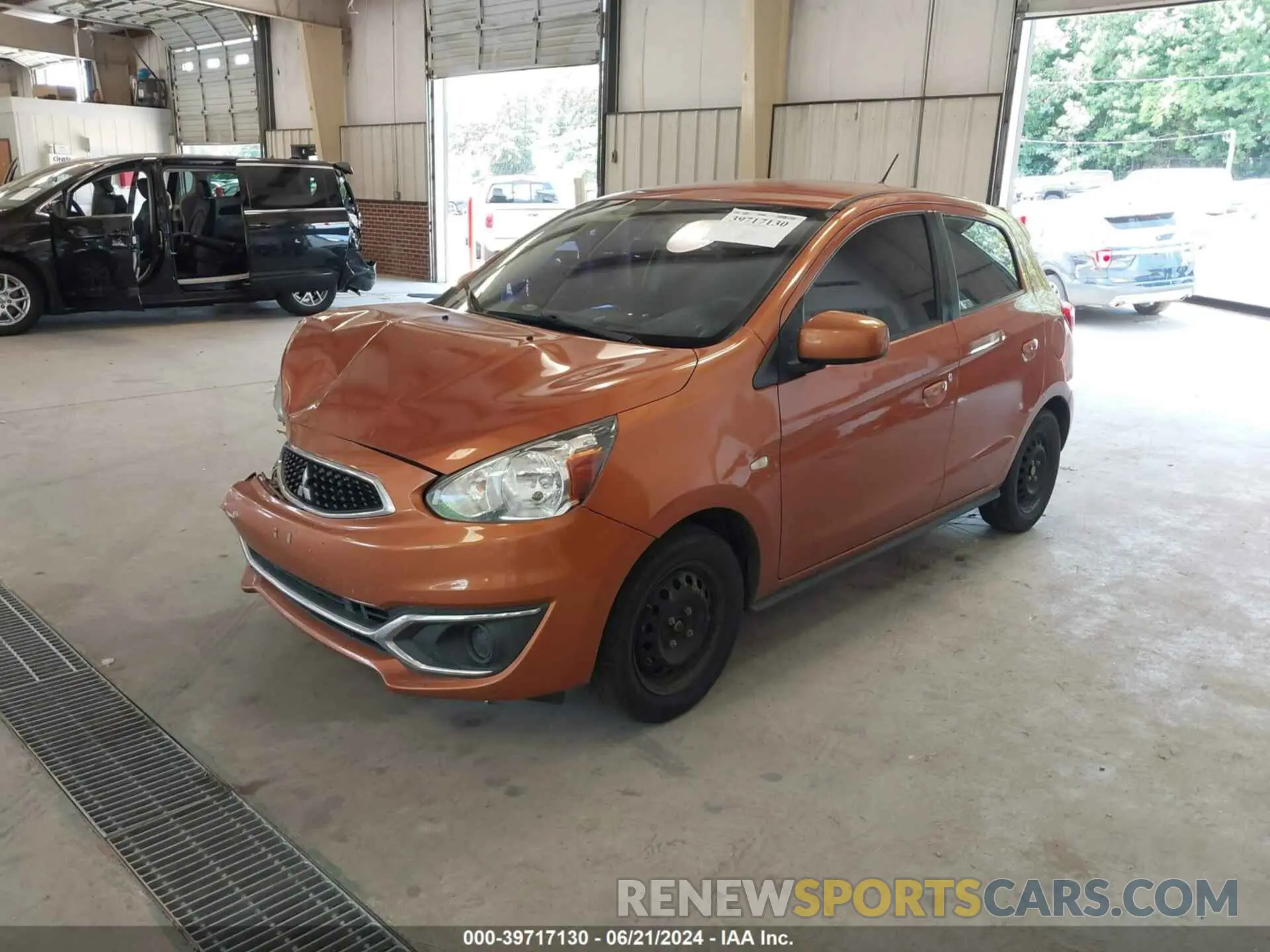 2 Photograph of a damaged car ML32A3HJ1KH015568 MITSUBISHI MIRAGE 2019