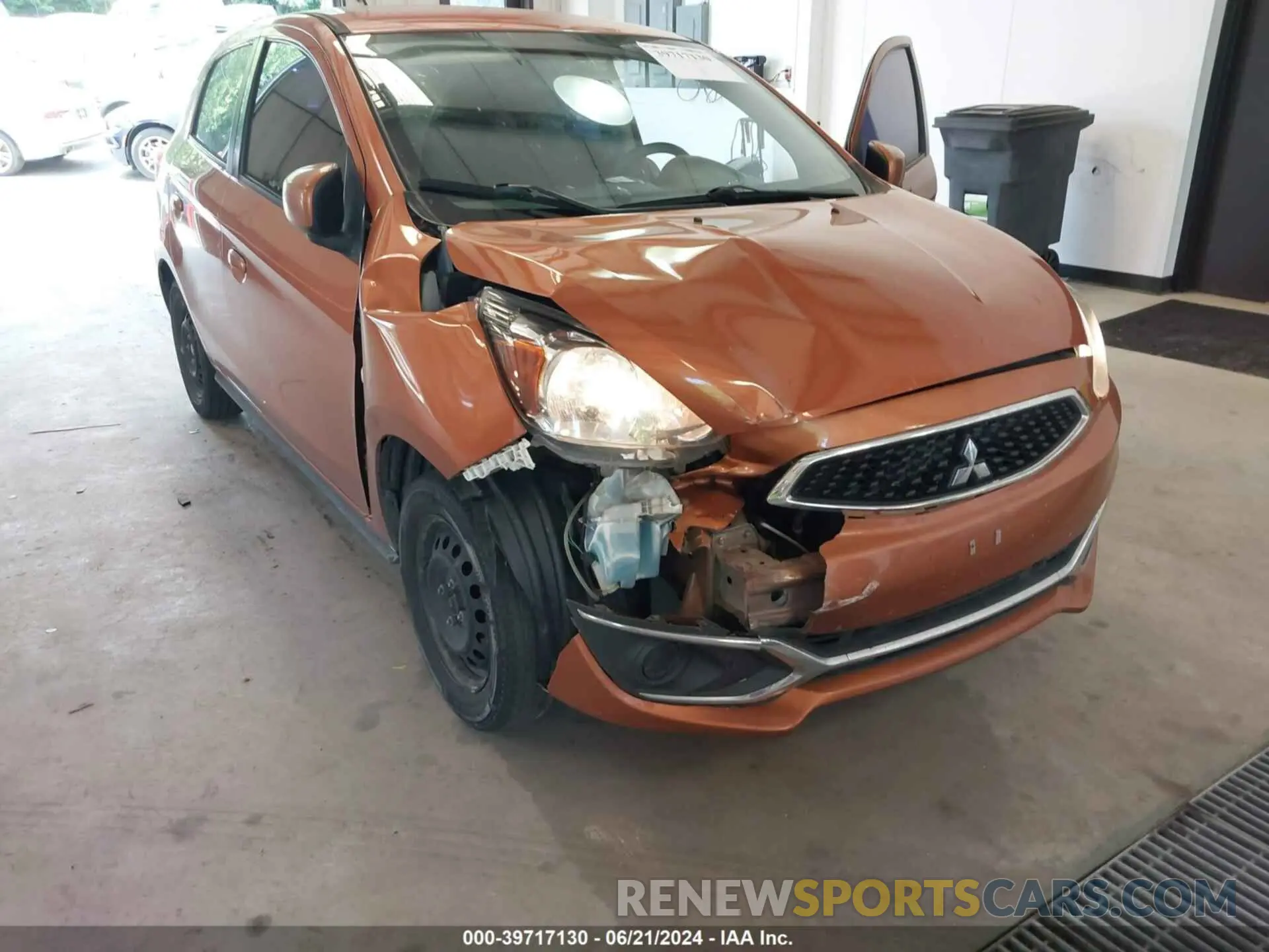 6 Photograph of a damaged car ML32A3HJ1KH015568 MITSUBISHI MIRAGE 2019