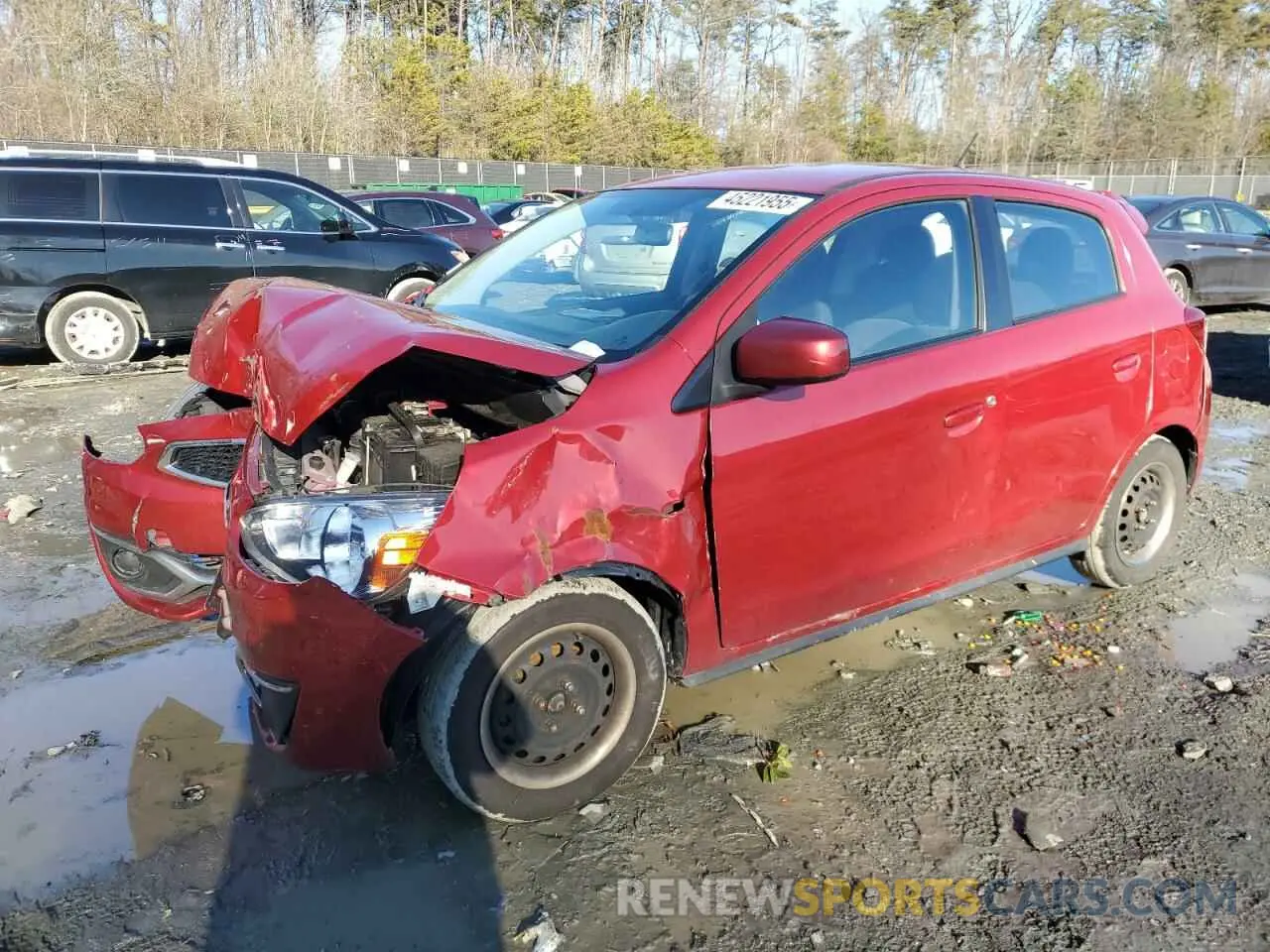 1 Photograph of a damaged car ML32A3HJ2KH000562 MITSUBISHI MIRAGE 2019