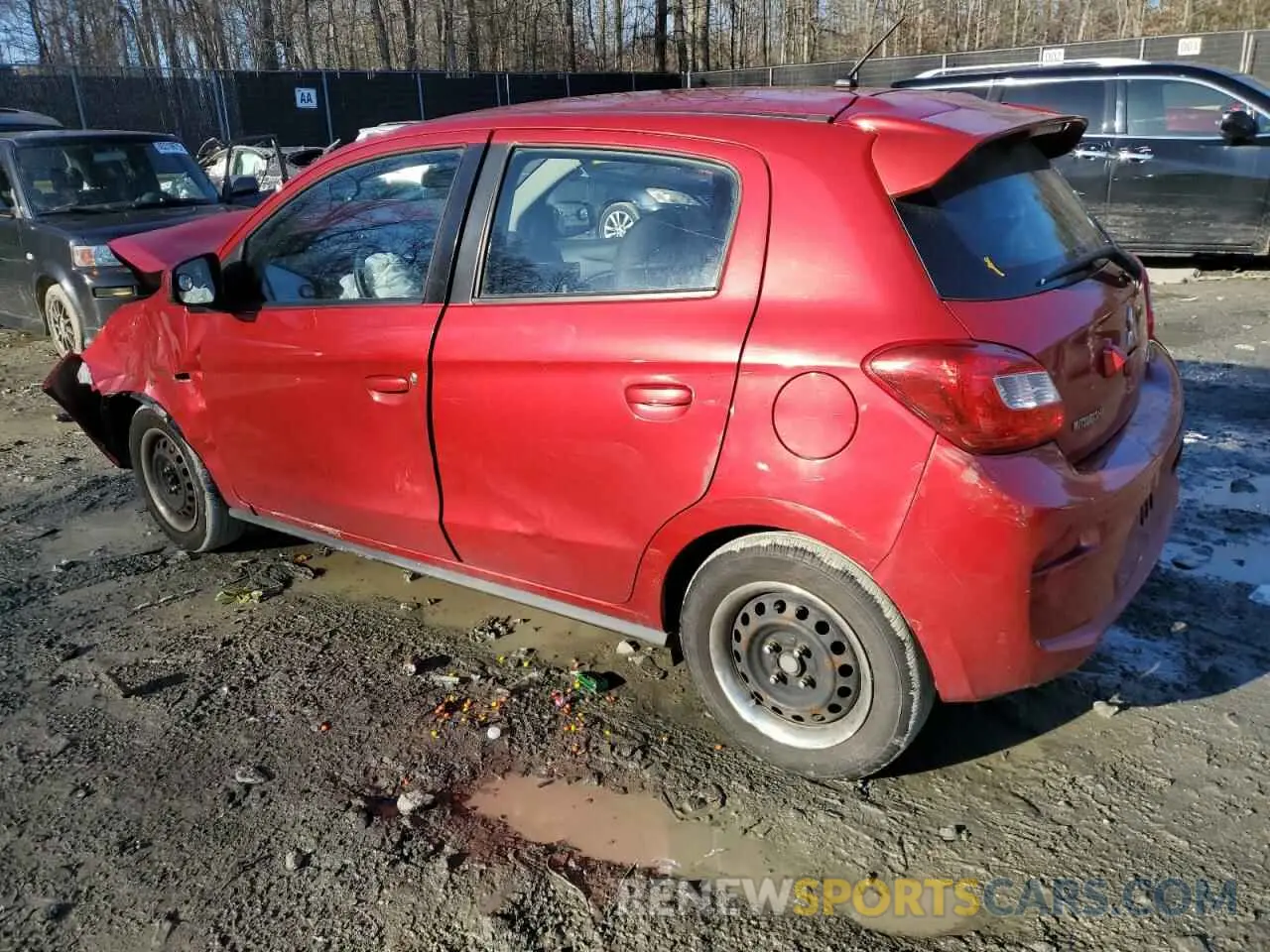 2 Photograph of a damaged car ML32A3HJ2KH000562 MITSUBISHI MIRAGE 2019