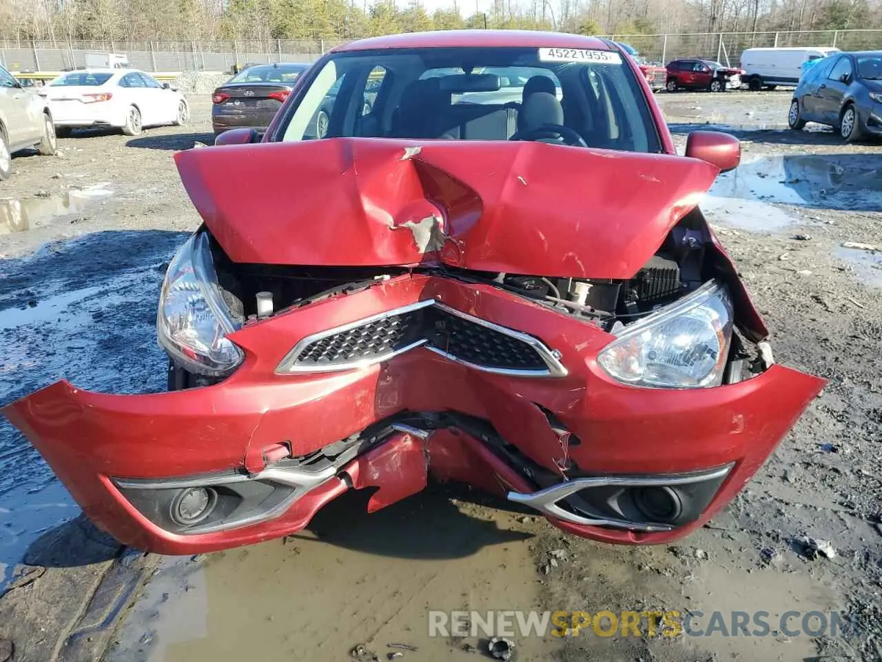 5 Photograph of a damaged car ML32A3HJ2KH000562 MITSUBISHI MIRAGE 2019