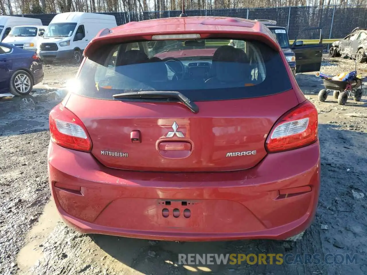 6 Photograph of a damaged car ML32A3HJ2KH000562 MITSUBISHI MIRAGE 2019