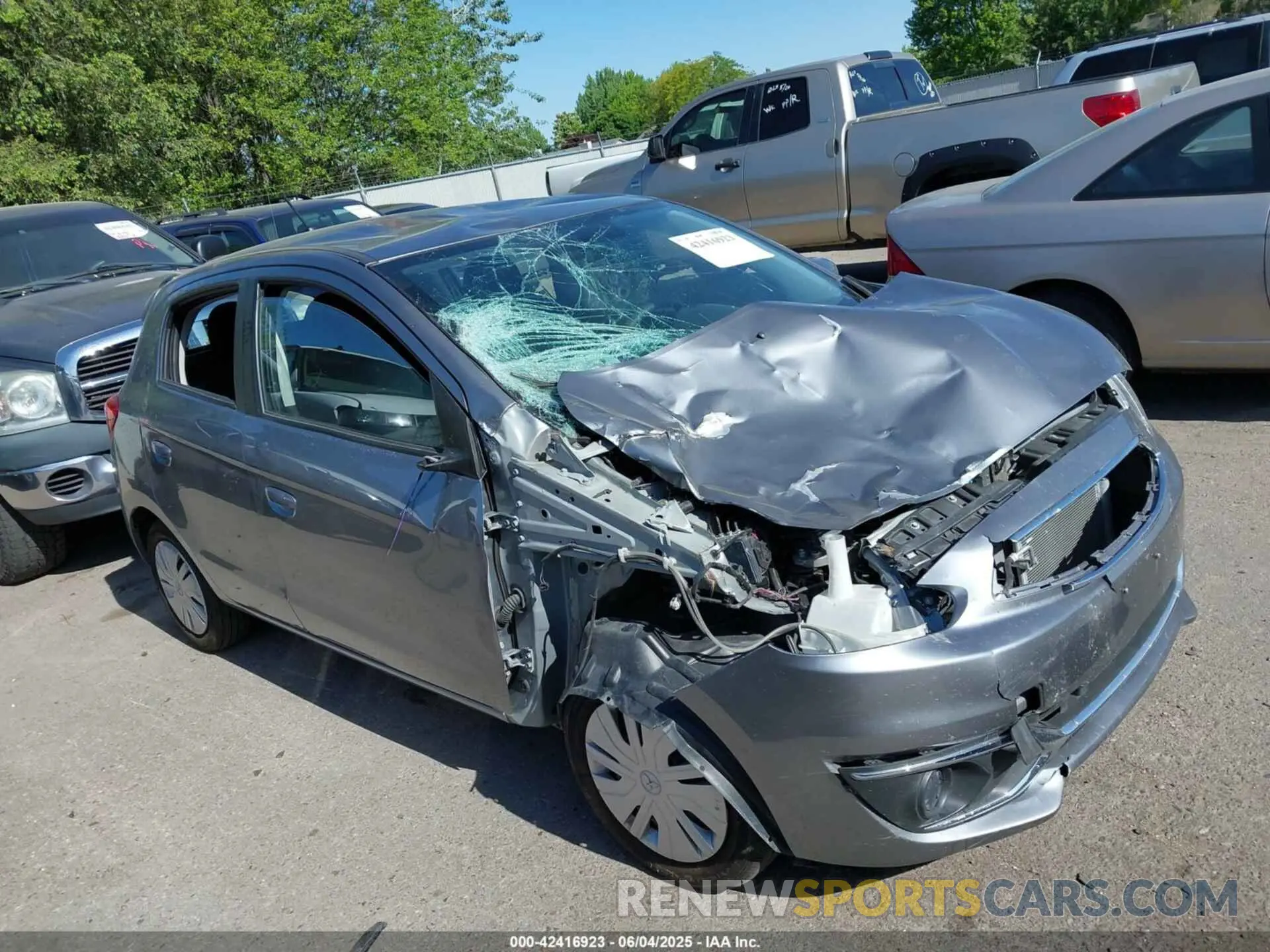 1 Photograph of a damaged car ML32A3HJ2KH005938 MITSUBISHI MIRAGE 2019
