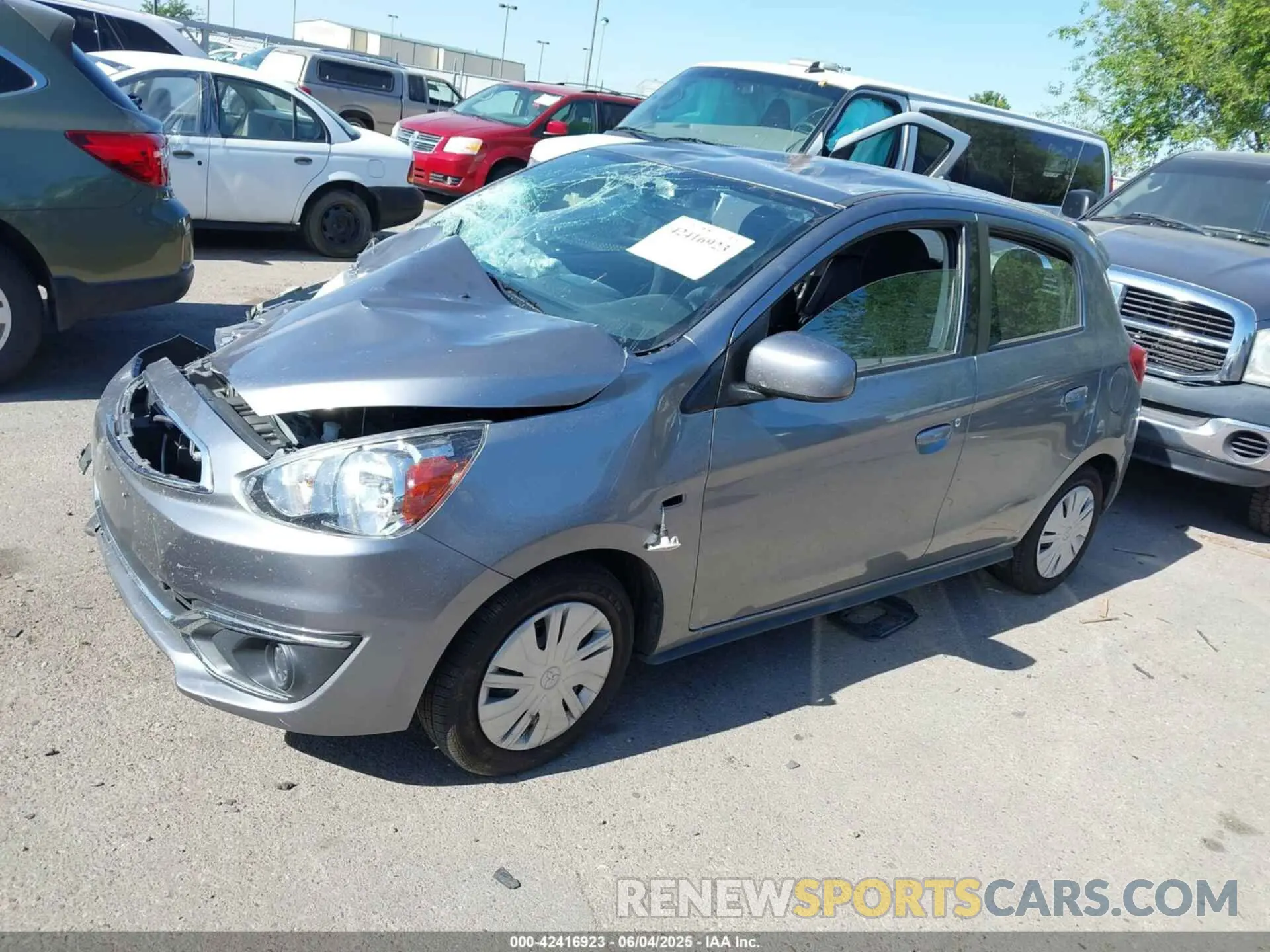 2 Photograph of a damaged car ML32A3HJ2KH005938 MITSUBISHI MIRAGE 2019