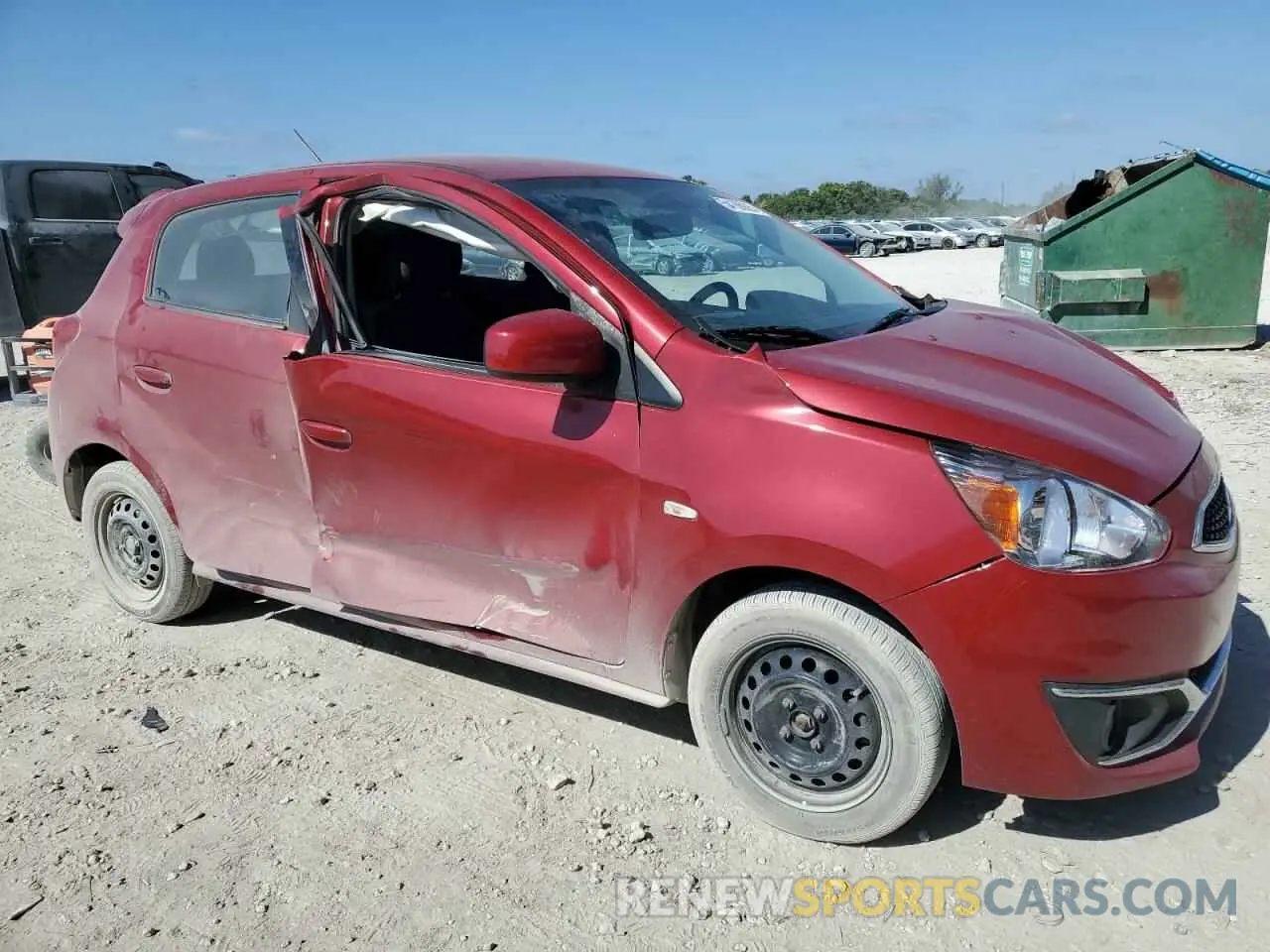 4 Photograph of a damaged car ML32A3HJ2KH013490 MITSUBISHI MIRAGE 2019