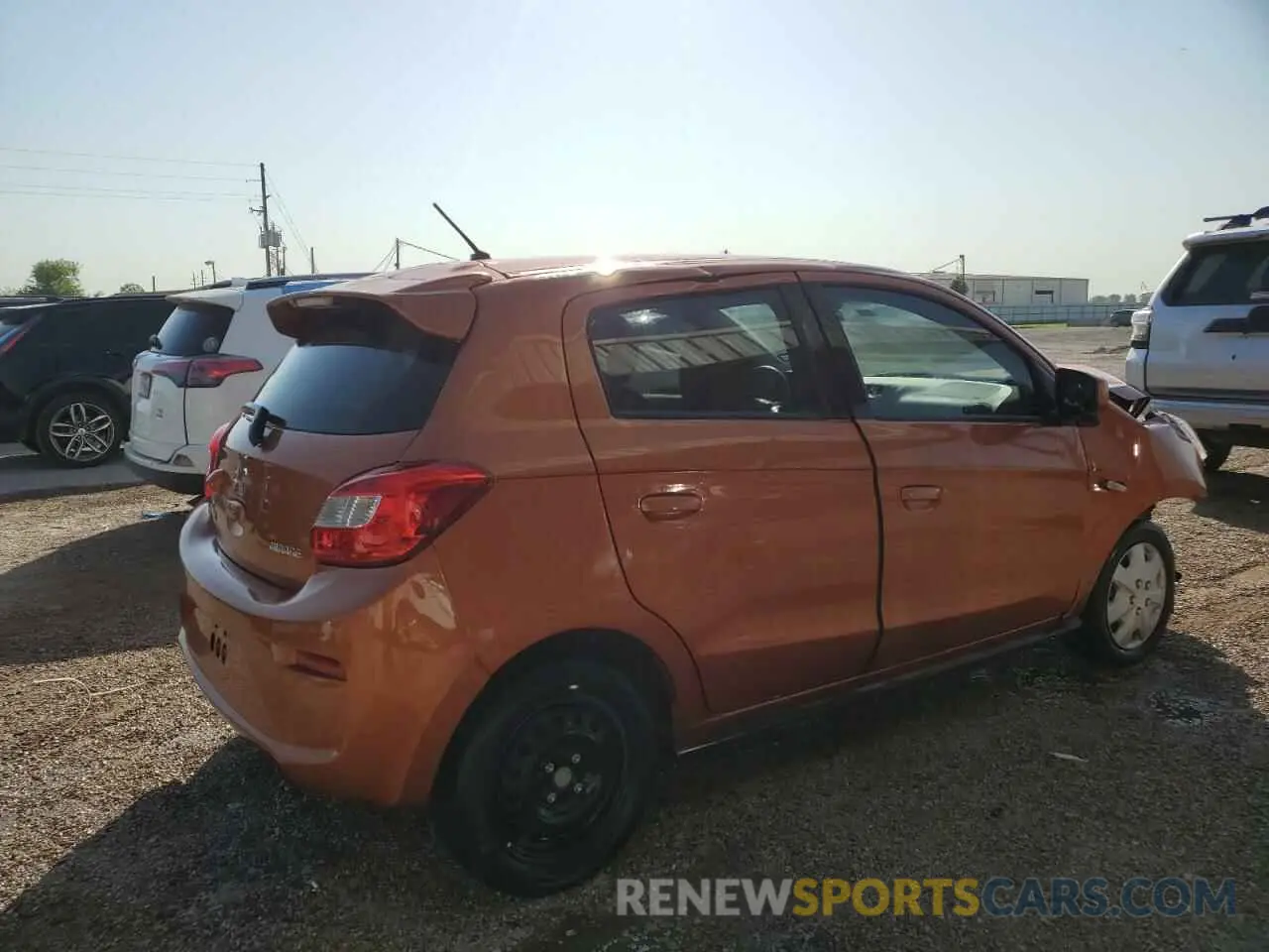 3 Photograph of a damaged car ML32A3HJ3KH001591 MITSUBISHI MIRAGE 2019
