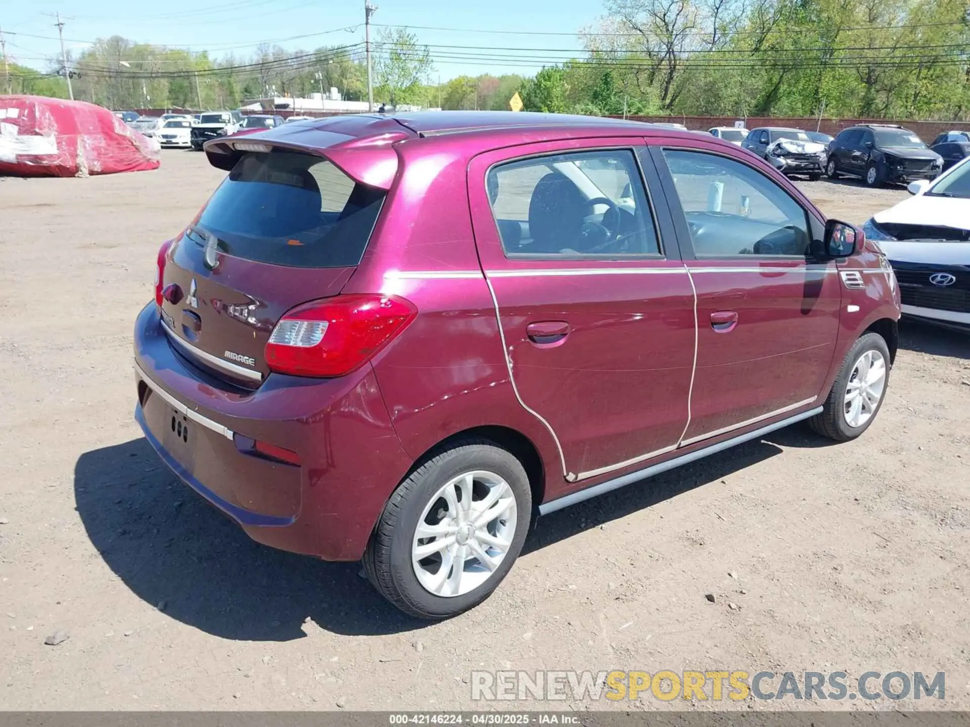 4 Photograph of a damaged car ML32A3HJ3KH005169 MITSUBISHI MIRAGE 2019