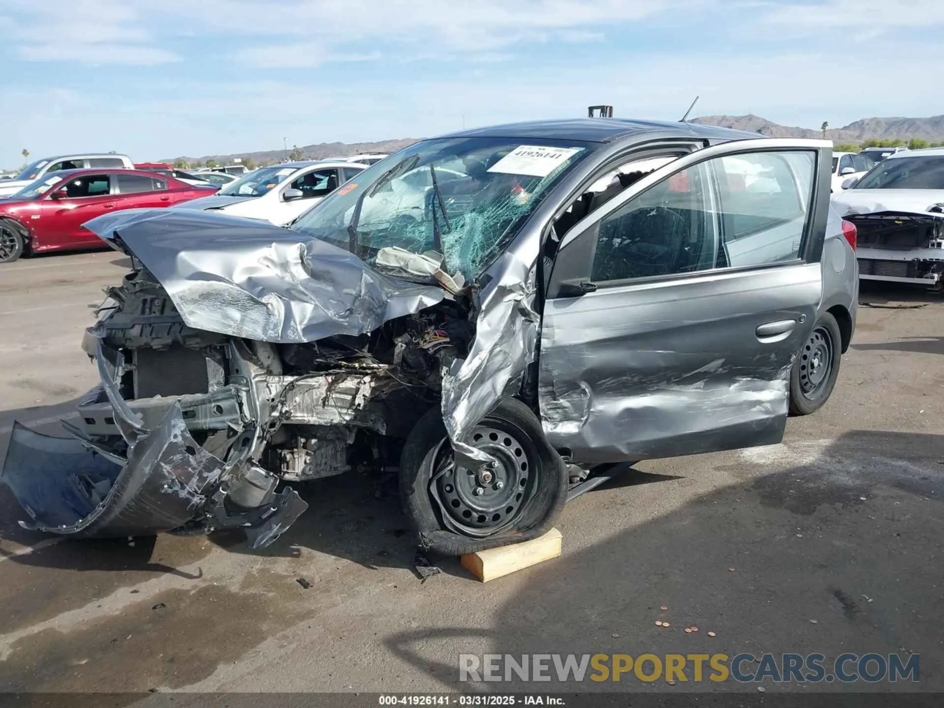 2 Photograph of a damaged car ML32A3HJ3KH016141 MITSUBISHI MIRAGE 2019