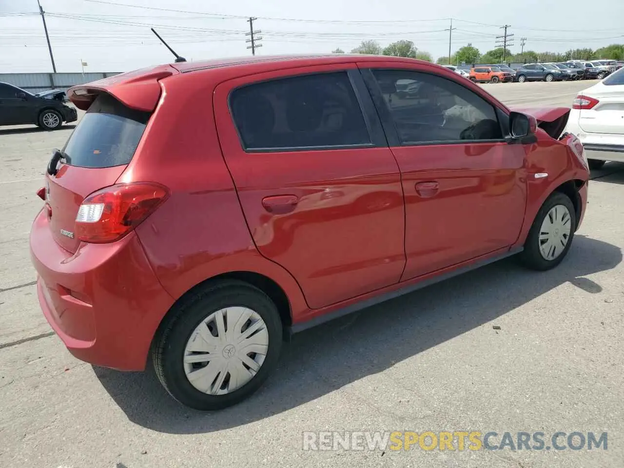 3 Photograph of a damaged car ML32A3HJ4KH004127 MITSUBISHI MIRAGE 2019
