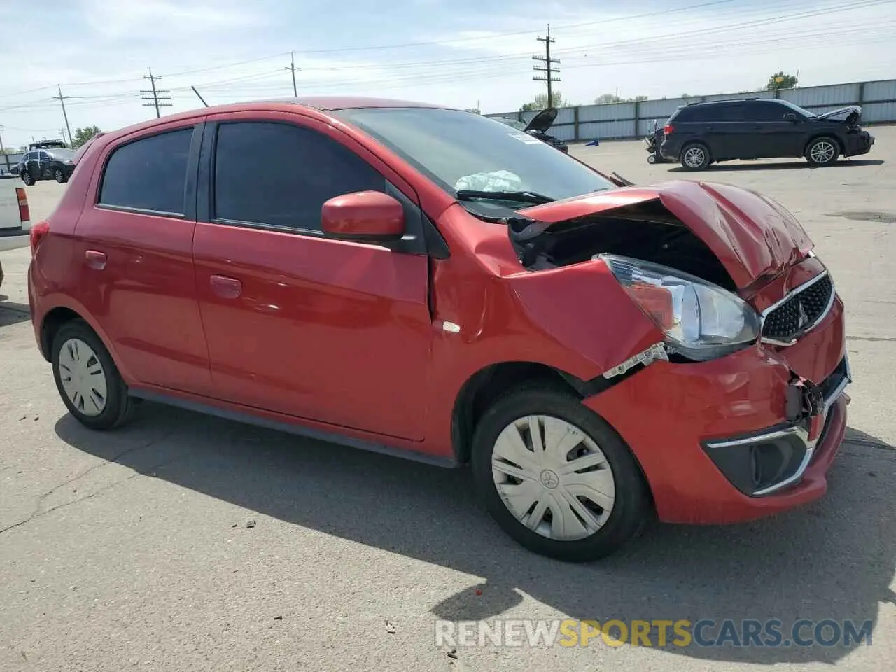 4 Photograph of a damaged car ML32A3HJ4KH004127 MITSUBISHI MIRAGE 2019