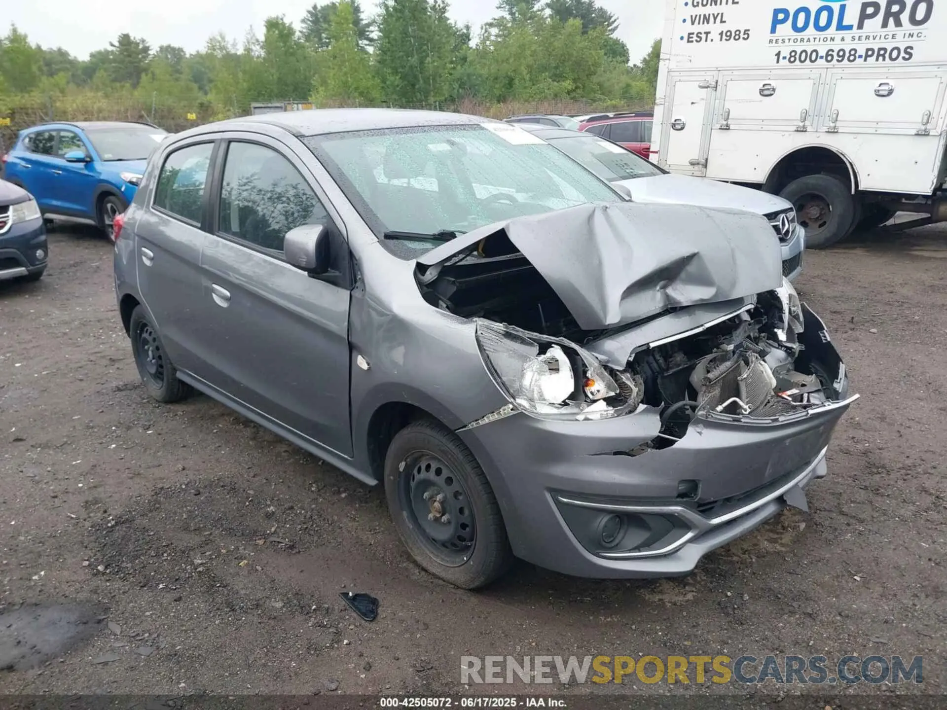1 Photograph of a damaged car ML32A3HJ4KH005245 MITSUBISHI MIRAGE 2019