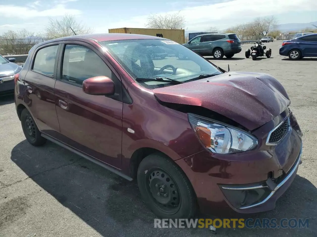 4 Photograph of a damaged car ML32A3HJ4KH013717 MITSUBISHI MIRAGE 2019