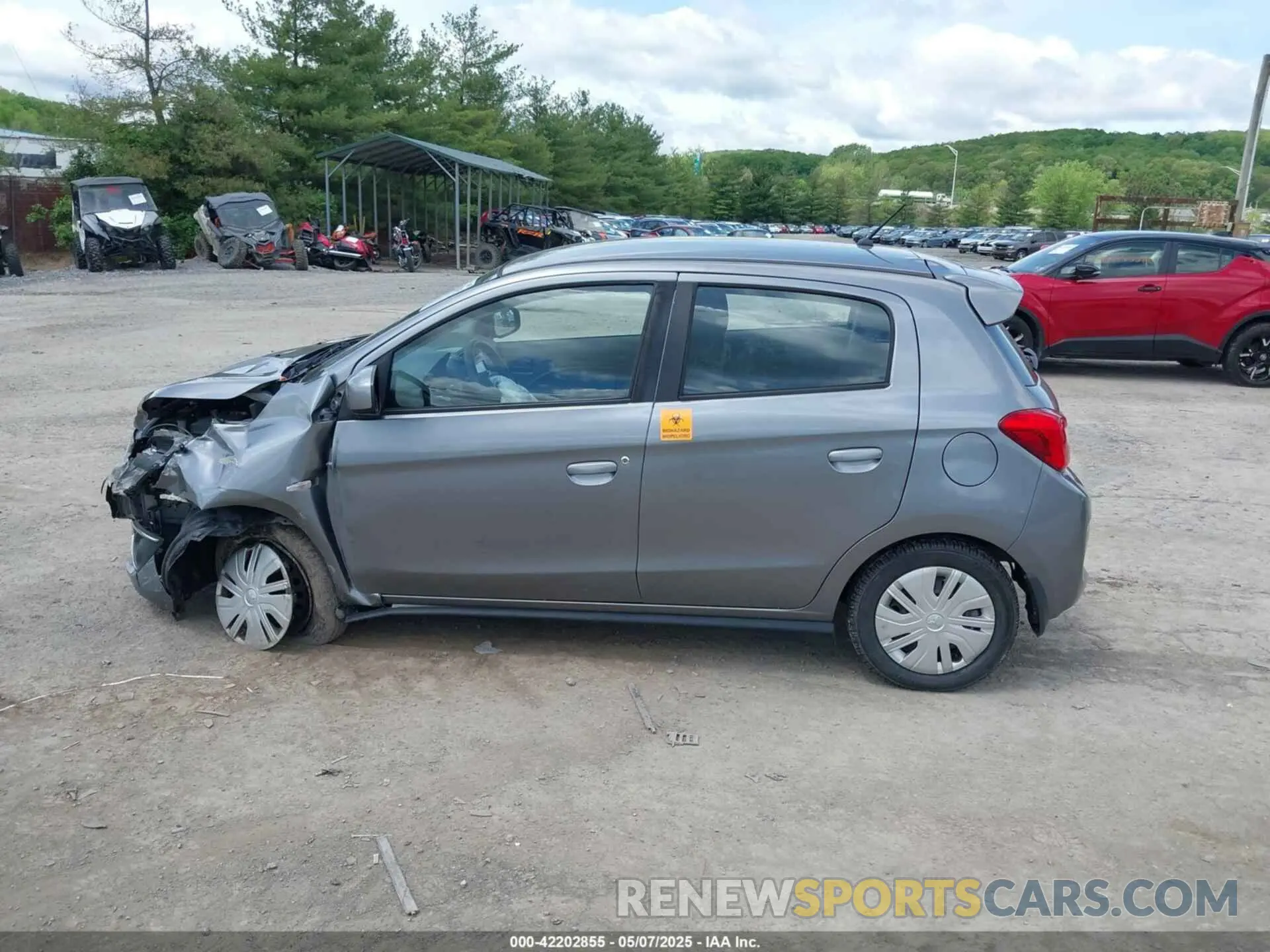 14 Photograph of a damaged car ML32A3HJ5KH000541 MITSUBISHI MIRAGE 2019