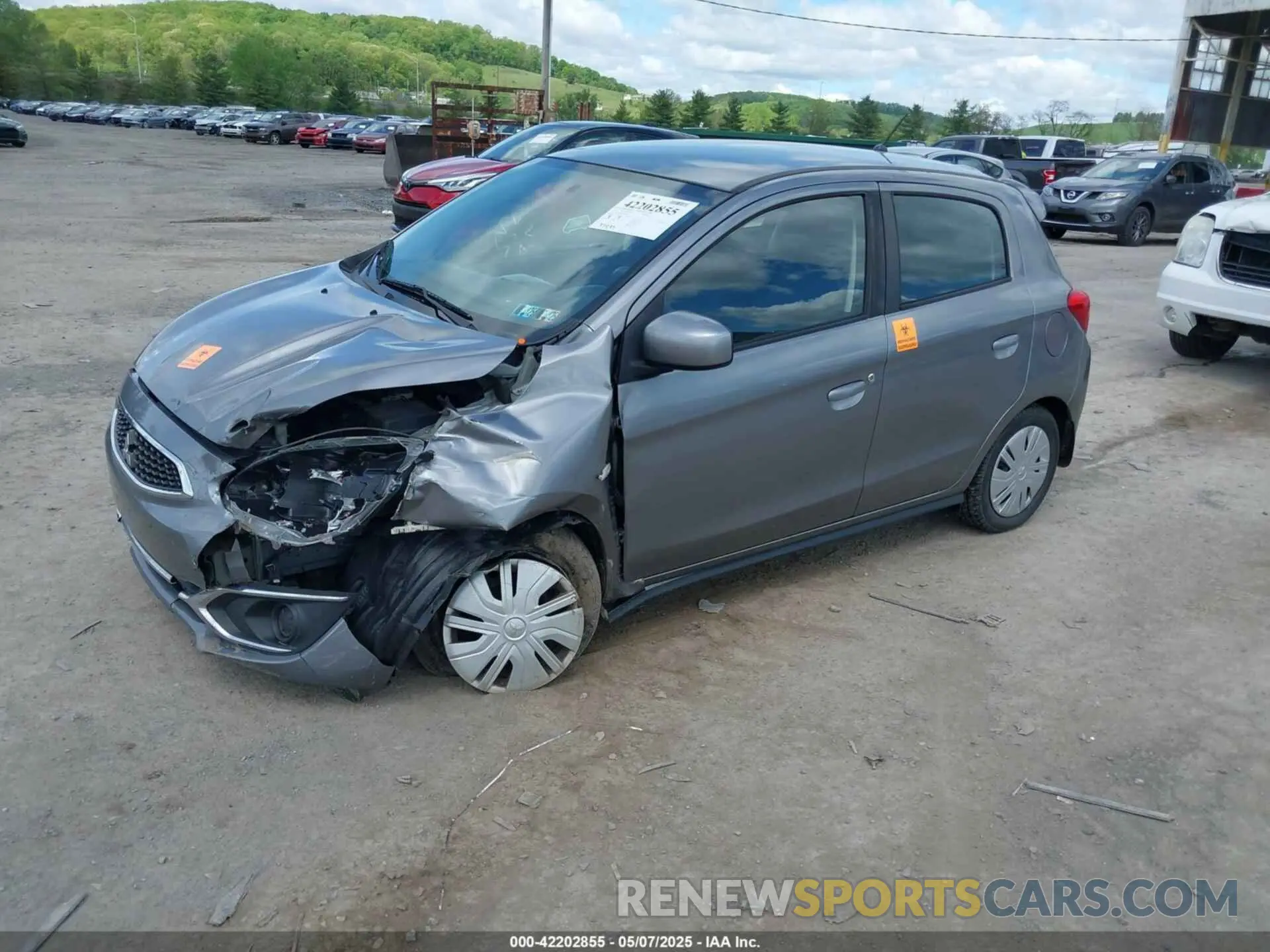 2 Photograph of a damaged car ML32A3HJ5KH000541 MITSUBISHI MIRAGE 2019