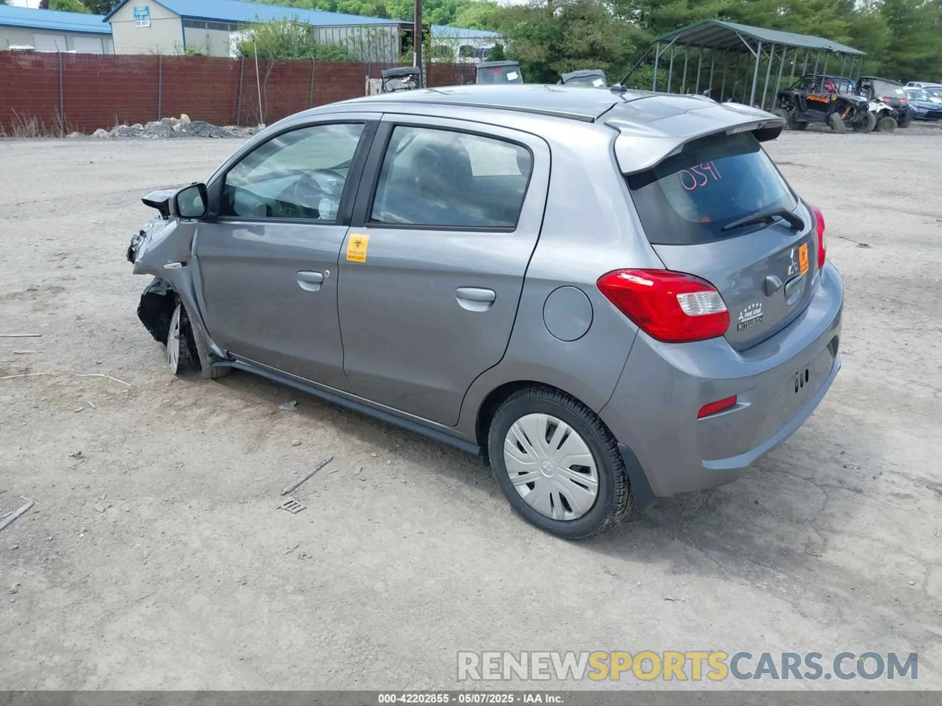 3 Photograph of a damaged car ML32A3HJ5KH000541 MITSUBISHI MIRAGE 2019
