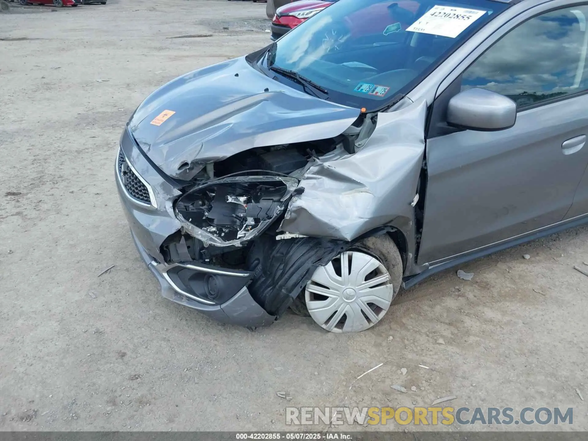 6 Photograph of a damaged car ML32A3HJ5KH000541 MITSUBISHI MIRAGE 2019