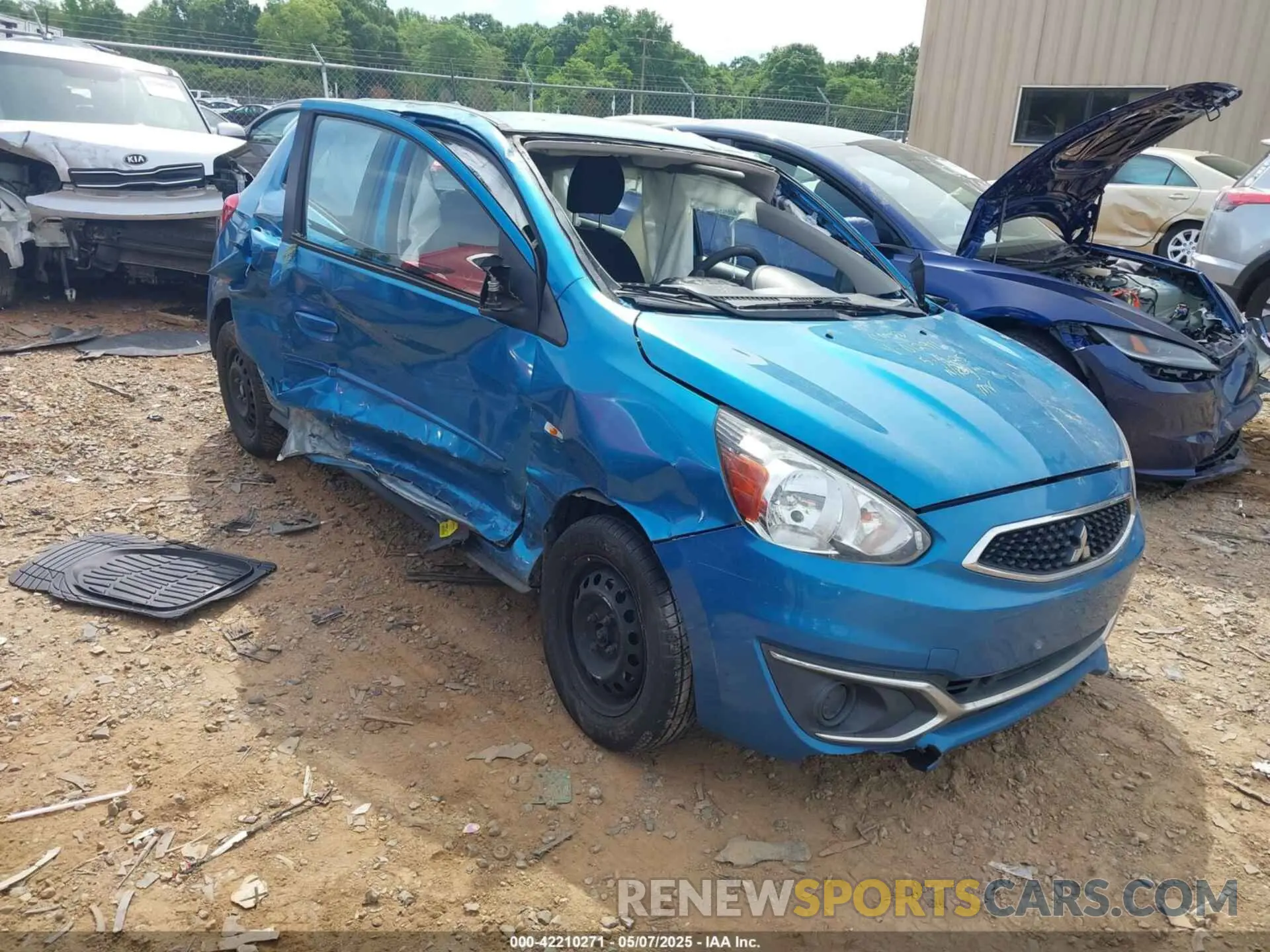 1 Photograph of a damaged car ML32A3HJ5KH012916 MITSUBISHI MIRAGE 2019