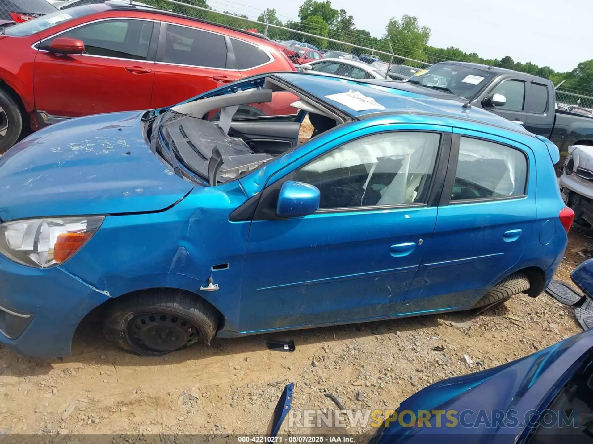 14 Photograph of a damaged car ML32A3HJ5KH012916 MITSUBISHI MIRAGE 2019