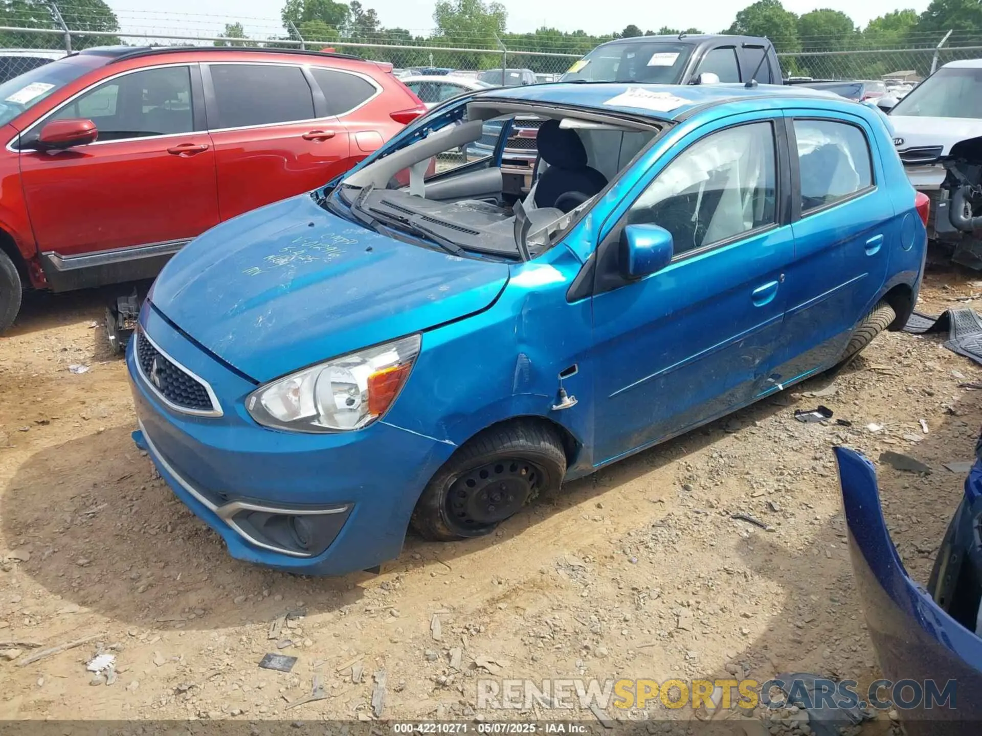 2 Photograph of a damaged car ML32A3HJ5KH012916 MITSUBISHI MIRAGE 2019
