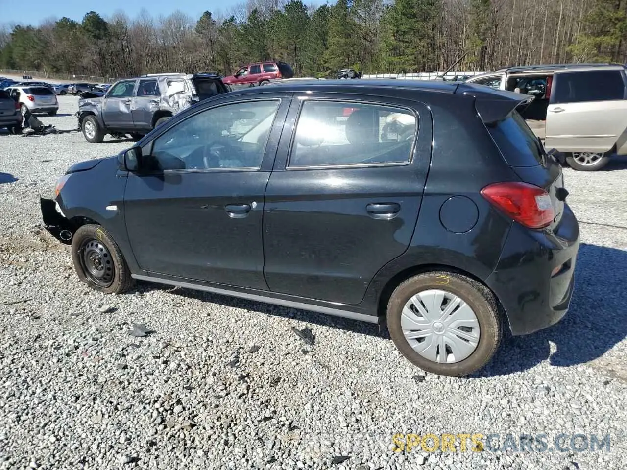 2 Photograph of a damaged car ML32A3HJ5KH014570 MITSUBISHI MIRAGE 2019