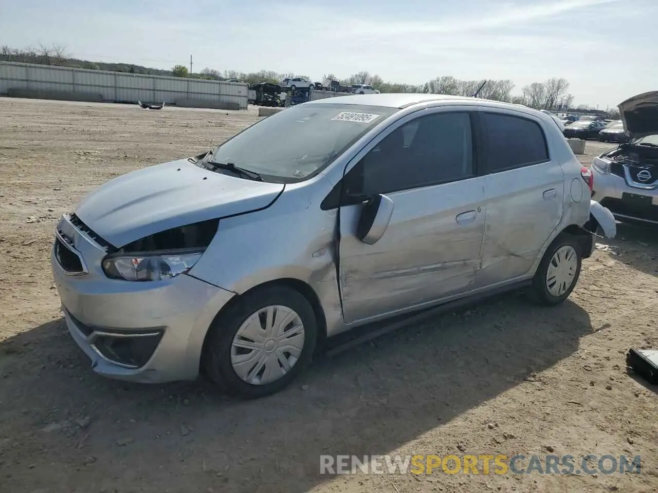 1 Photograph of a damaged car ML32A3HJ6KH000581 MITSUBISHI MIRAGE 2019