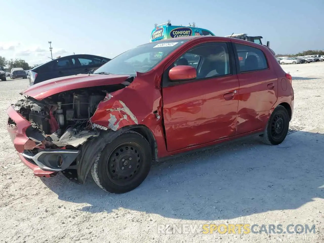 1 Photograph of a damaged car ML32A3HJ6KH003142 MITSUBISHI MIRAGE 2019