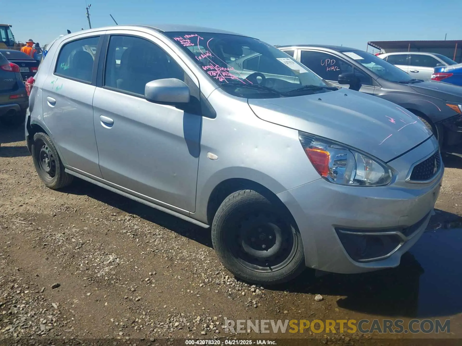 1 Photograph of a damaged car ML32A3HJ6KH003674 MITSUBISHI MIRAGE 2019