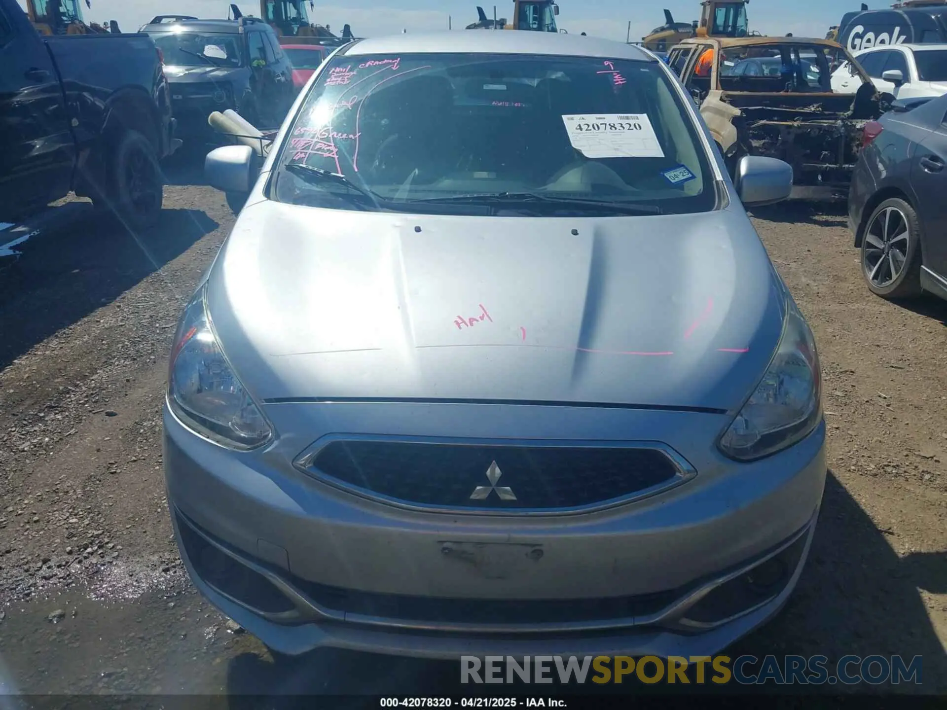 12 Photograph of a damaged car ML32A3HJ6KH003674 MITSUBISHI MIRAGE 2019