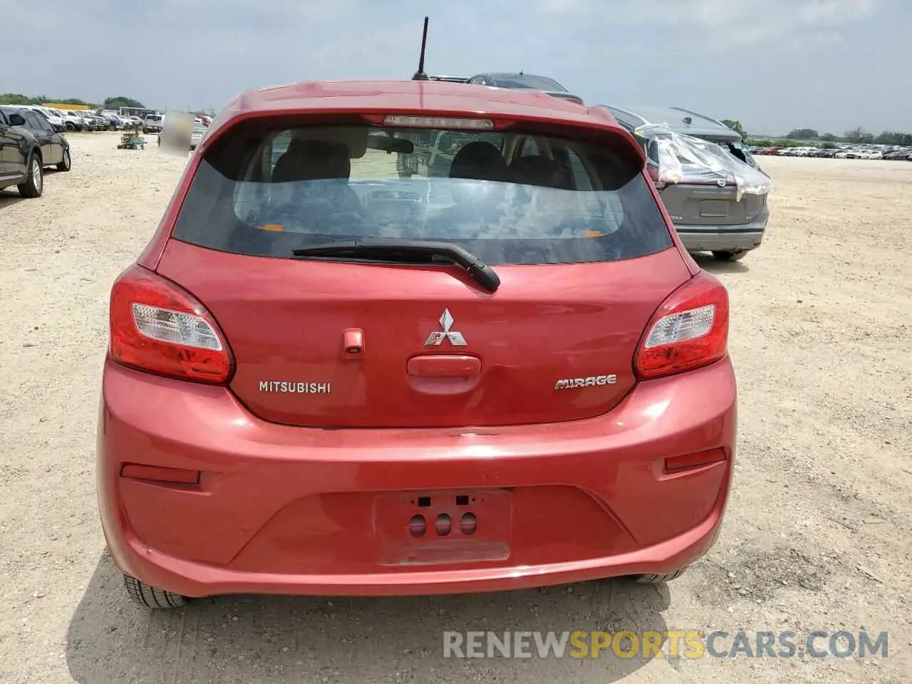 6 Photograph of a damaged car ML32A3HJ6KH005733 MITSUBISHI MIRAGE 2019