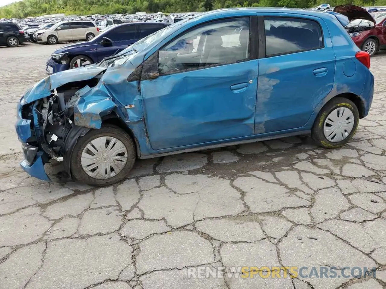 1 Photograph of a damaged car ML32A3HJ6KH009992 MITSUBISHI MIRAGE 2019