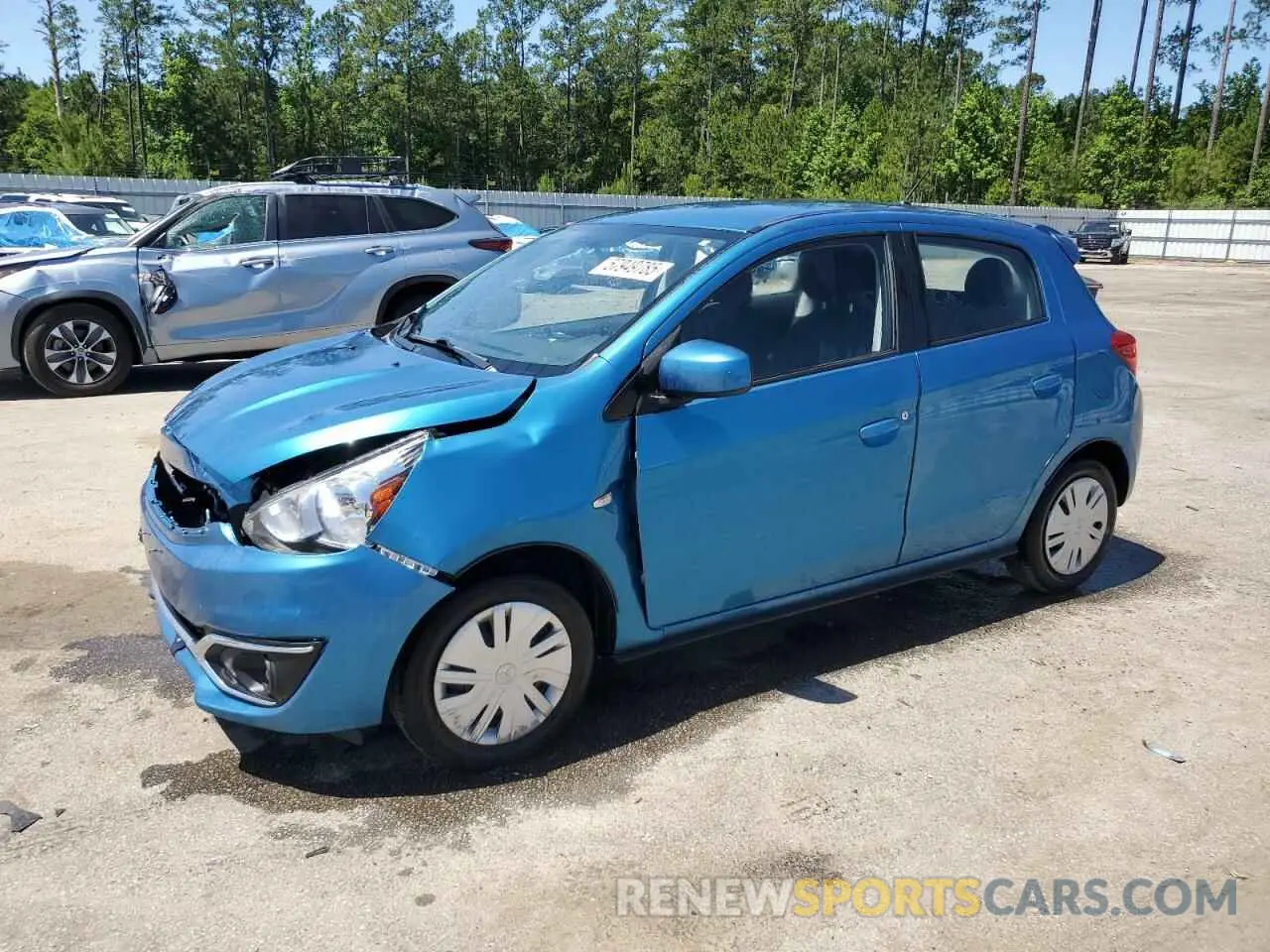 1 Photograph of a damaged car ML32A3HJ6KH010172 MITSUBISHI MIRAGE 2019