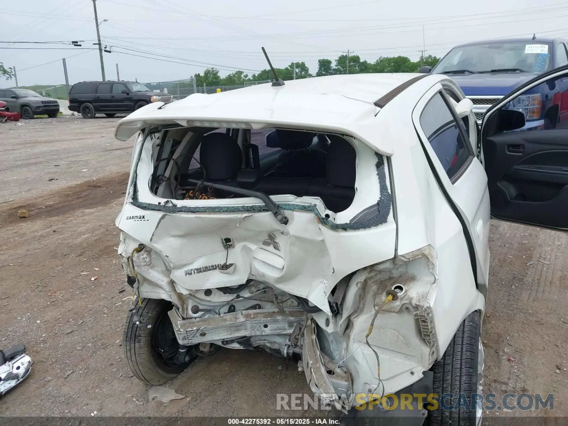6 Photograph of a damaged car ML32A3HJ6KH013623 MITSUBISHI MIRAGE 2019