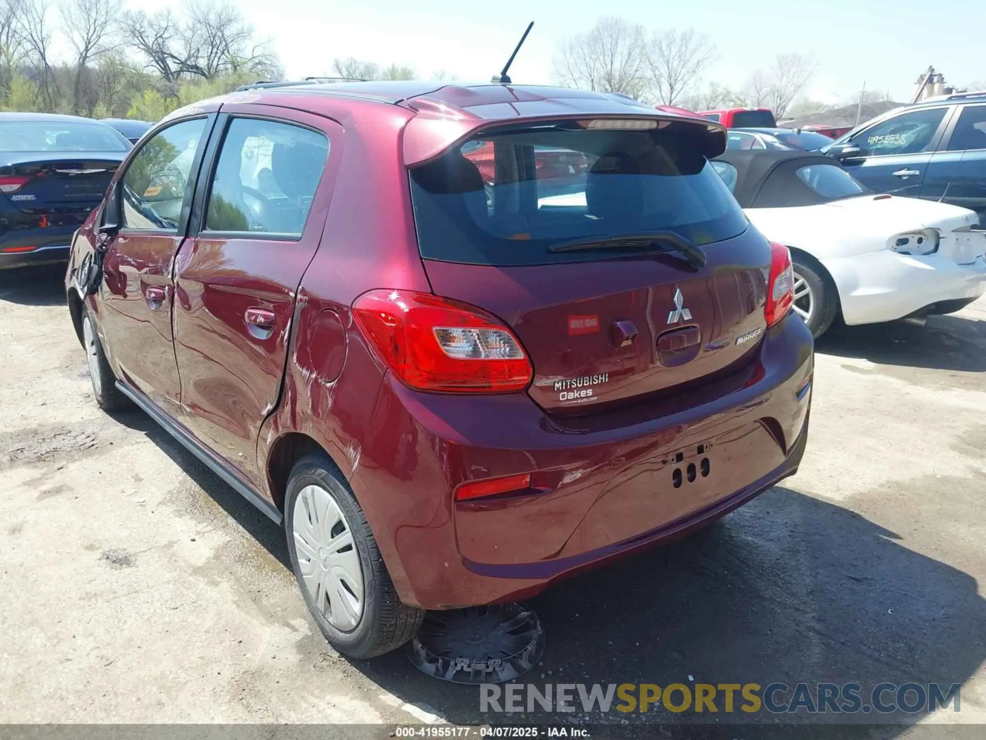 3 Photograph of a damaged car ML32A3HJ7KH001965 MITSUBISHI MIRAGE 2019
