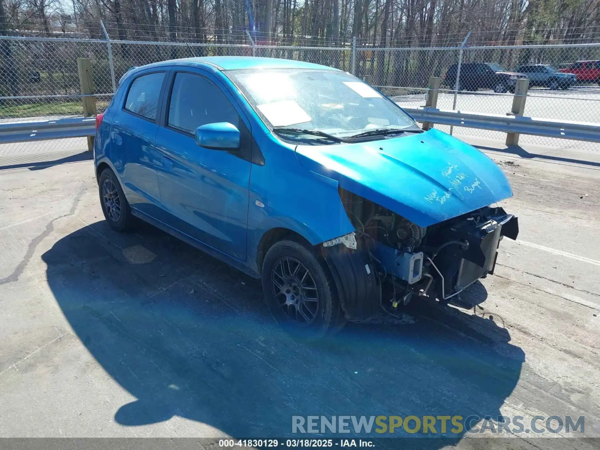 1 Photograph of a damaged car ML32A3HJ7KH003599 MITSUBISHI MIRAGE 2019